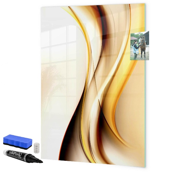 Schreib magnettafel Eine stylische Tafel für Notizen und Fotos
