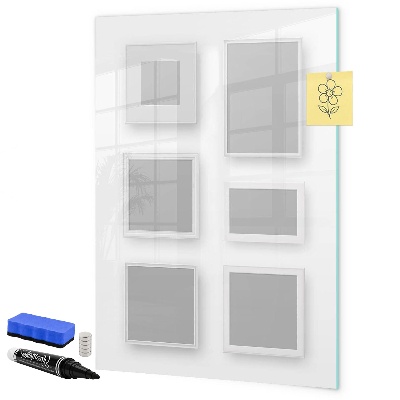 Schreib magnettafel Ein kreativer Raum für Fotos und Notizen
