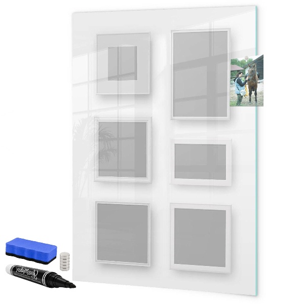 Schreib magnettafel Ein kreativer Raum für Fotos und Notizen
