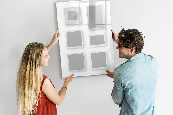 Schreib magnettafel Ein kreativer Raum für Fotos und Notizen