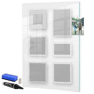 Schreib magnettafel Ein kreativer Raum für Fotos und Notizen