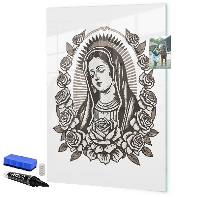 Magnettafel zum schreiben Stilvolle Pinnwand für Fotos und Notizen