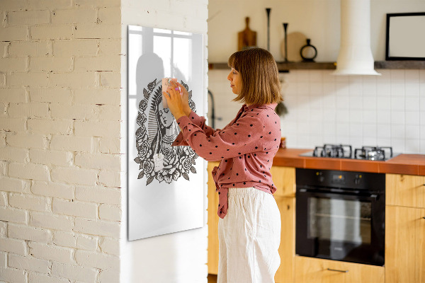 Magnettafel zum schreiben Stilvolle Pinnwand für Fotos und Notizen