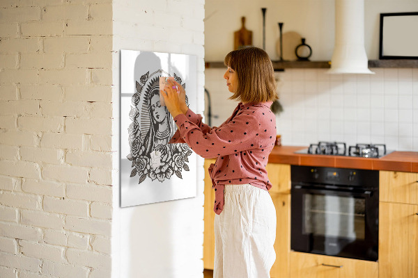 Magnettafel zum schreiben Stilvolle Pinnwand für Fotos und Notizen