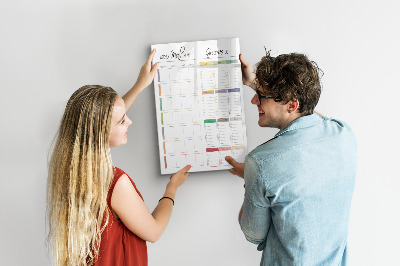 Magnettafel zum schreiben Wöchentlicher Speise- und Einkaufsplan