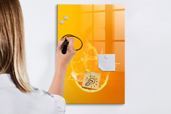 Schreib magnettafel Eine farbenfrohe Tafel für Fotos und Notizen