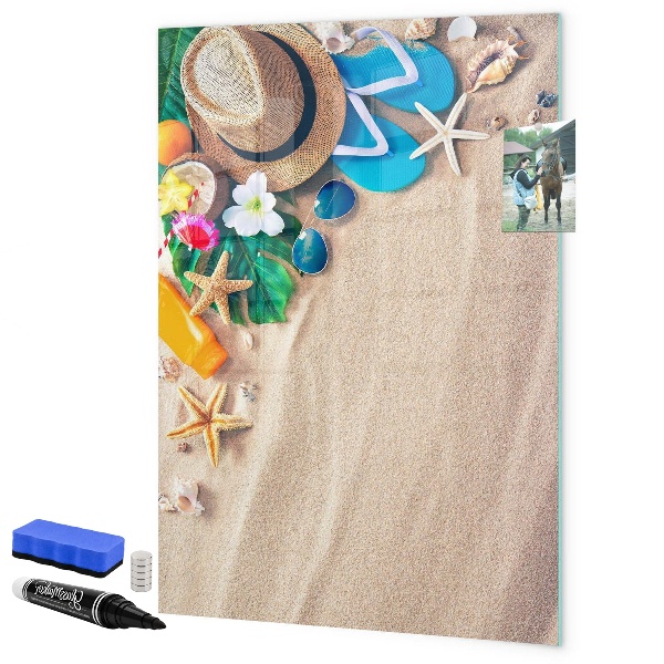 Magnettafel zum schreiben Eine kreative Pinnwand für Urlaubserinnerungen