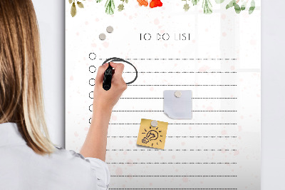 Schreib magnettafel Aufgabenliste mit Platz für Fotos