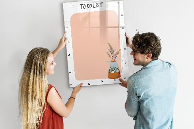 Magnettafel zum schreiben Planungs- und Notiztafel