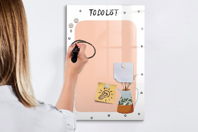 Magnettafel zum schreiben Planungs- und Notiztafel