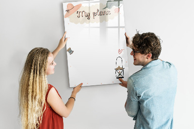 Schreib magnettafel Planen mit Freude und Kreativität