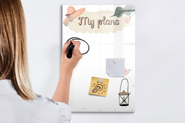 Schreib magnettafel Planen mit Freude und Kreativität