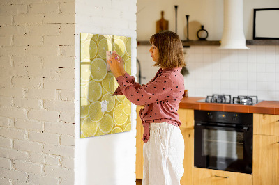 Magnettafel zum schreiben Bunte Zitronen-Memotafel
