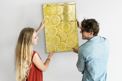 Magnettafel zum schreiben Bunte Zitronen-Memotafel