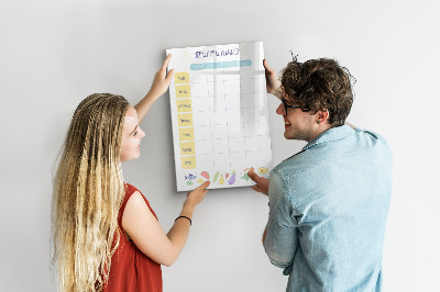 Magnettafel zum schreiben Speiseplan für die ganze Woche