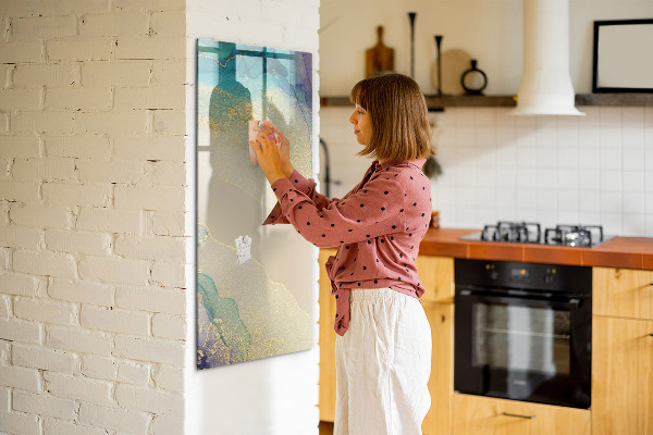 Schreib magnettafel Eine stylische Tafel für Notizen und Fotos