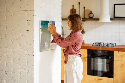 Schreib magnettafel Eine stylische Tafel für Notizen und Fotos