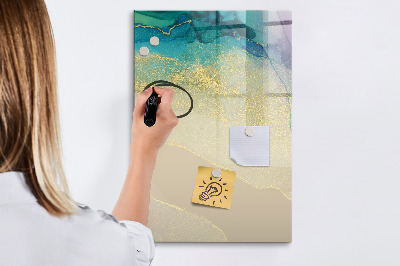 Schreib magnettafel Eine stylische Tafel für Notizen und Fotos