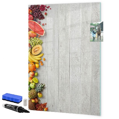 Schreib magnettafel Kreatives Obstbrett mit Fotos