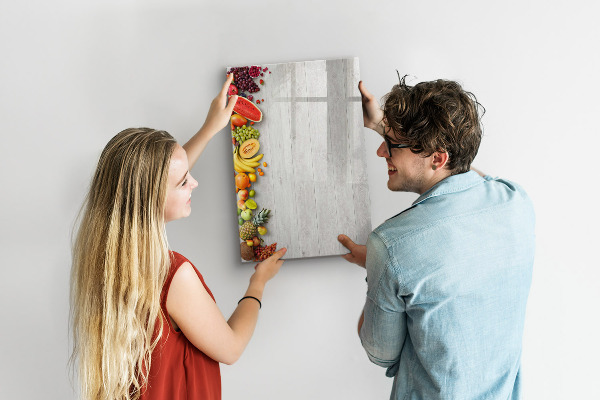 Schreib magnettafel Kreatives Obstbrett mit Fotos