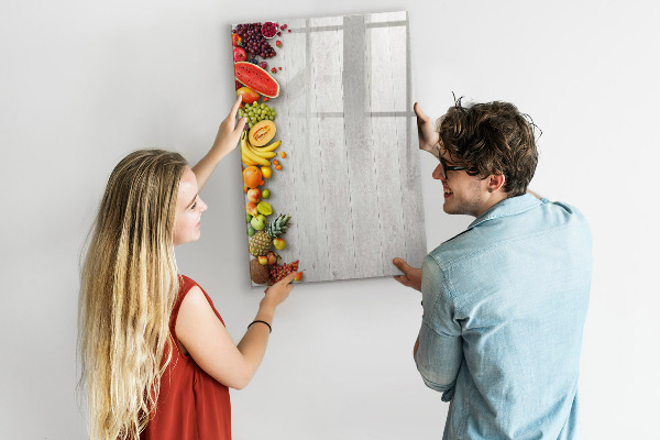 Schreib magnettafel Kreatives Obstbrett mit Fotos