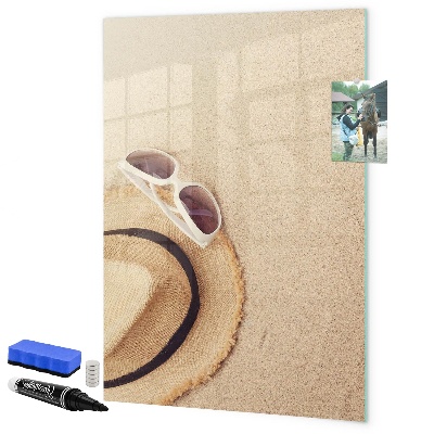 Magnettafel zum schreiben Sommererinnerungen am Strand