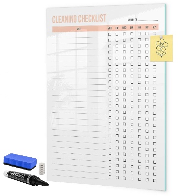 Schreib magnettafel Monatliche Reinigungsliste