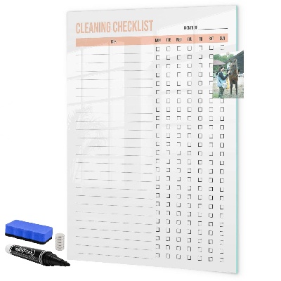 Schreib magnettafel Monatliche Reinigungsliste