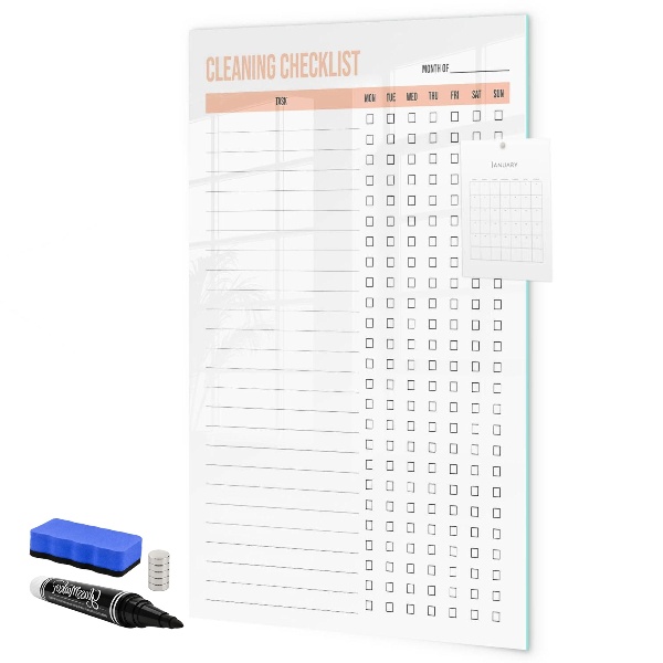 Schreib magnettafel Monatliche Reinigungsliste