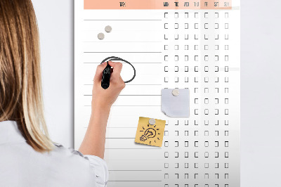 Schreib magnettafel Monatliche Reinigungsliste