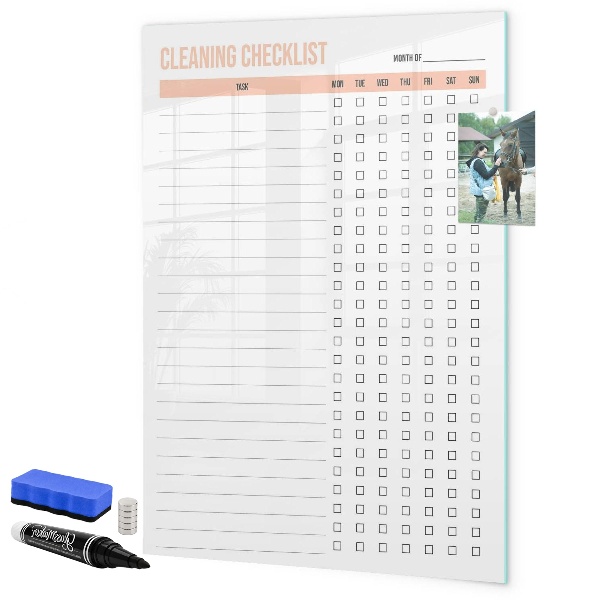 Schreib magnettafel Monatliche Reinigungsliste