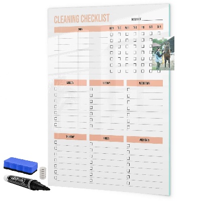 Magnettafel zum schreiben Reinigungs-To-Do-Liste