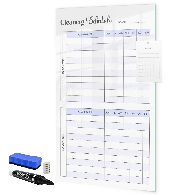 Schreib magnettafel Monatlicher Reinigungsplan