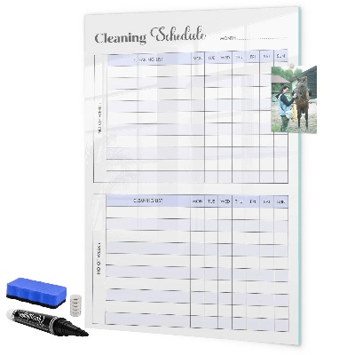 Schreib magnettafel Monatlicher Reinigungsplan