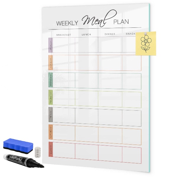 Magnettafel zum schreiben Speiseplan für die ganze Woche