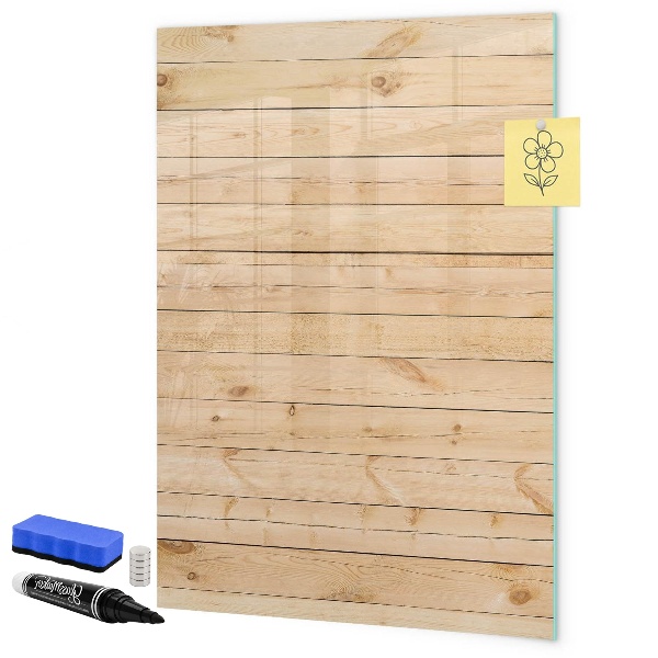 Magnettafel zum schreiben Notiztafel auf Holzgrund