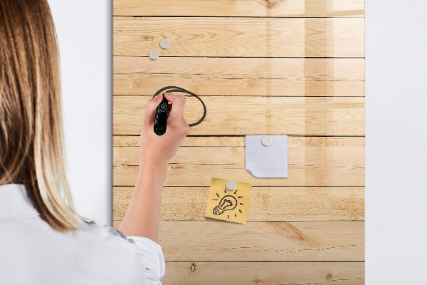 Magnettafel zum schreiben Notiztafel auf Holzgrund