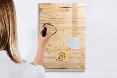 Magnettafel zum schreiben Notiztafel auf Holzgrund
