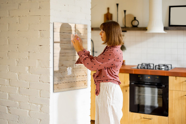 Magnettafel zum schreiben Notiztafel auf Holzgrund