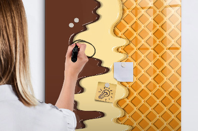 Schreib magnettafel Eine hübsche Tafel für Fotos und Notizen
