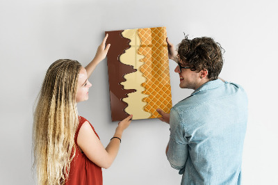 Schreib magnettafel Eine hübsche Tafel für Fotos und Notizen