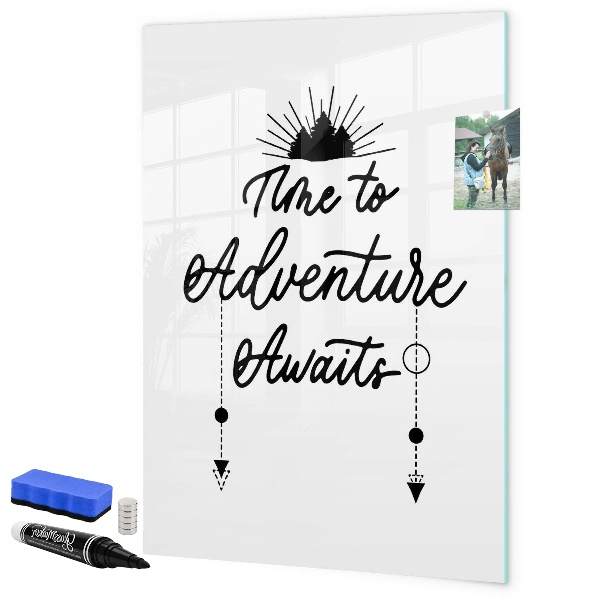 Magnettafel zum schreiben Ein kreativer Raum für Erinnerungen und Fotos