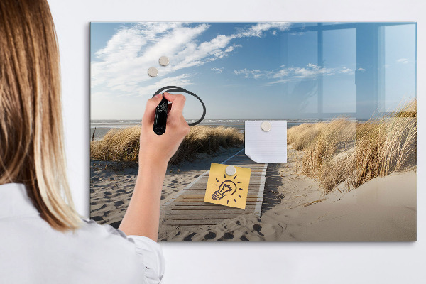Magnettafel zum schreiben Strand, Erinnerungen und Kreativität in Fotos
