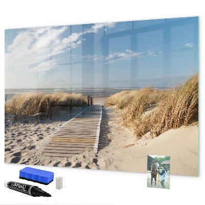 Magnettafel zum schreiben Strand, Erinnerungen und Kreativität in Fotos