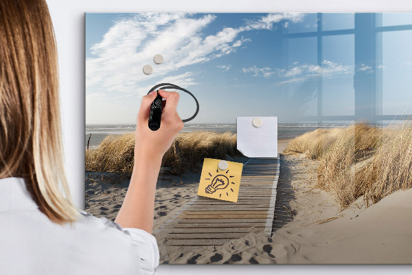 Magnettafel zum schreiben Strand, Erinnerungen und Kreativität in Fotos
