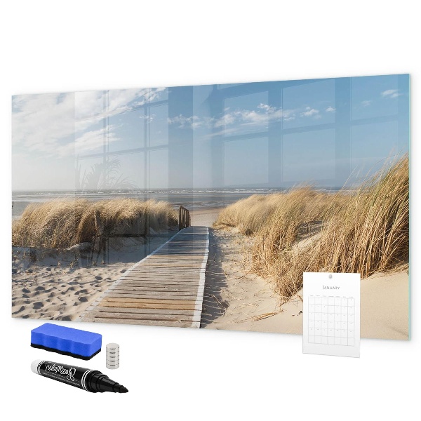 Magnettafel zum schreiben Strand, Erinnerungen und Kreativität in Fotos