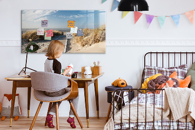 Magnettafel zum schreiben Strand, Erinnerungen und Kreativität in Fotos