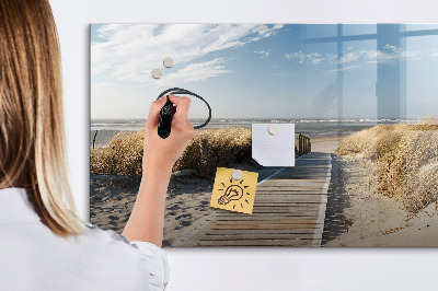 Magnettafel zum schreiben Strand, Erinnerungen und Kreativität in Fotos