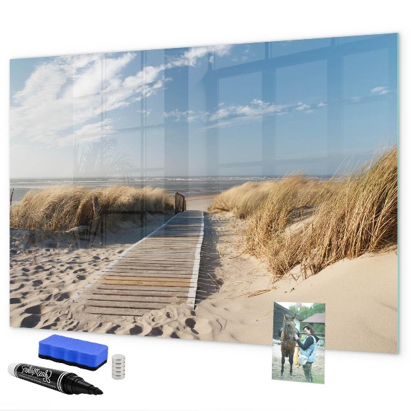 Magnettafel zum schreiben Strand, Erinnerungen und Kreativität in Fotos