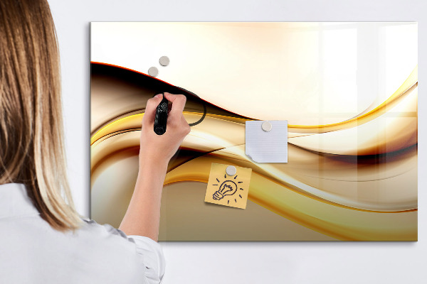 Magnettafel zum schreiben Ein moderner Raum zur Präsentation von Fotos